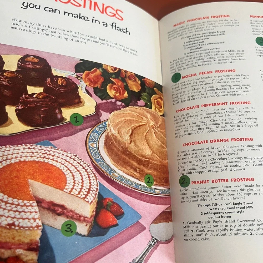 Vtg 1952 Borden's Eagle Brand 70 Magic Recipes Cookbook Elsie the Cow Booklet